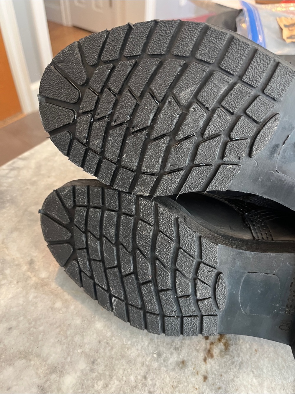 Military-Style Steel Toe Black Work Boot / size 9 - Picture 4 of 12